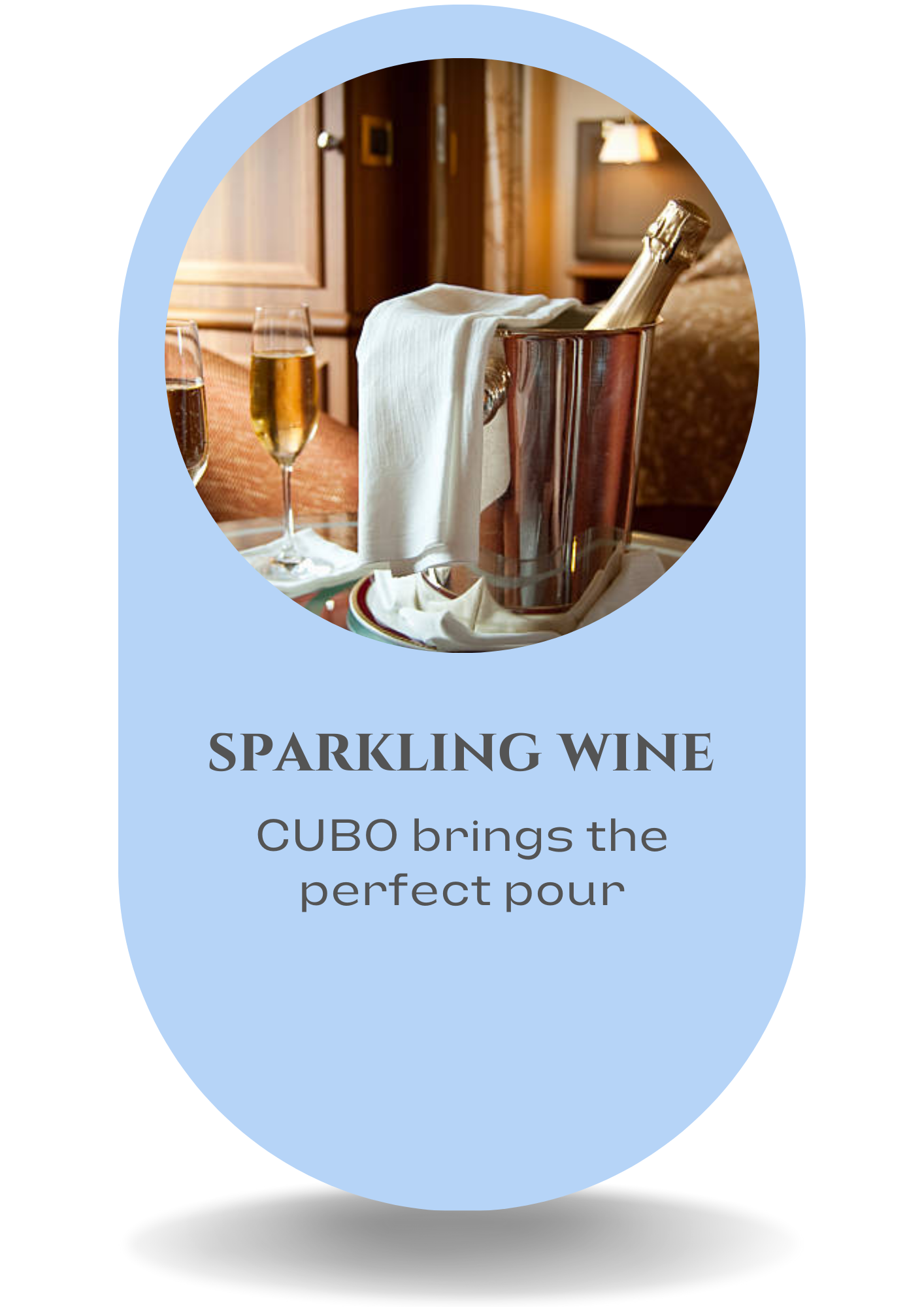 Sparkling wine by Hotel CUBO