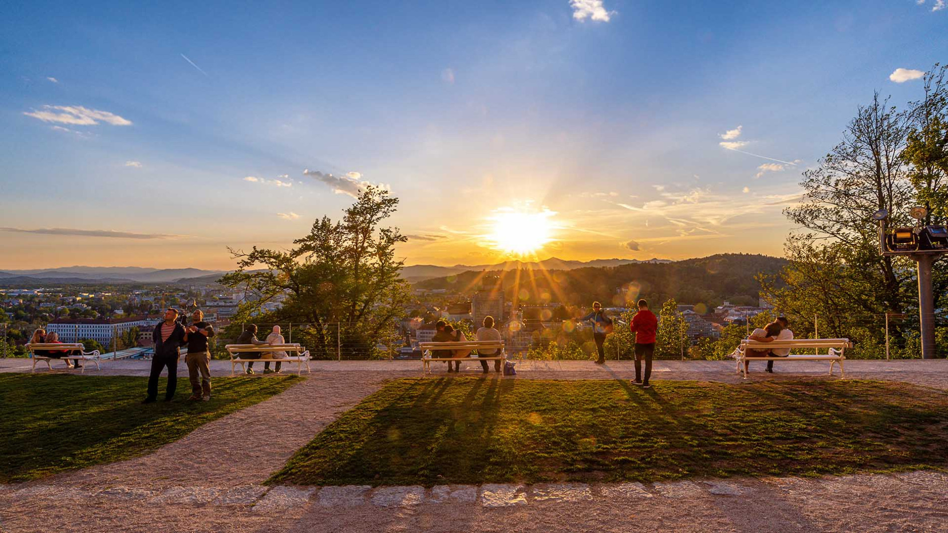 Sunset, Ljubljana, Slovenia